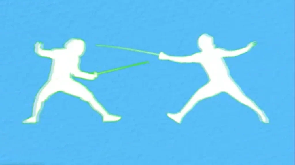 a person holding a sword