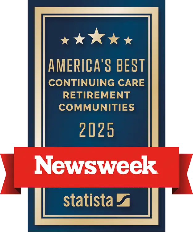 Brandon Wilde in Evans, GA recognized by Newsweek as one of America’s Best Continuing Care Retirement Communities for 2025.
